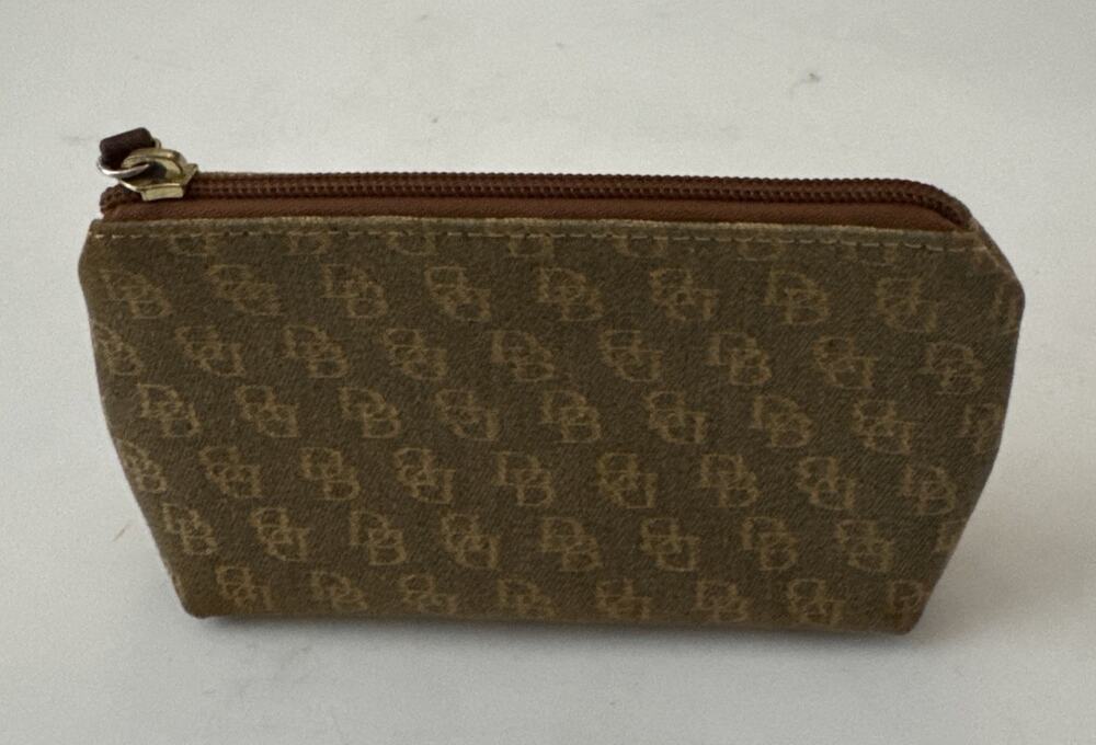 Dooney & Bourke Cosmetic Bag Pouch Monogrammed DB Logo